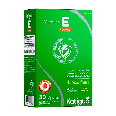 VITAMINA E 400MG SOFTGEL 30CAPS - KATIGUA