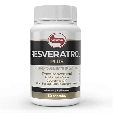 RESVERATROL PLUS 60 CAPSULAS 1000MG (CONTEUDO) - VITAFOR
