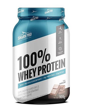 100% WHEY PROTEIN POTE 900G - SHARK