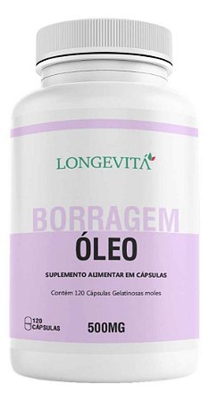 Longevita Oleo de Borragem 120 Capsulas