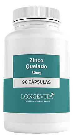 Longevita Zinco Quelado 30mg (90 Doses)