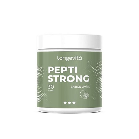 Longevita Peptistrong 2,4g Sabor Limao (Pote 30 Doses)