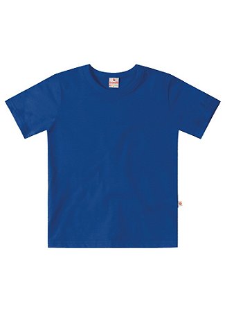 Camiseta Básica Infantil Menino Azul