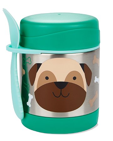 Pote Térmico com Talher Zoo Cachorro PUG SKIP HOP