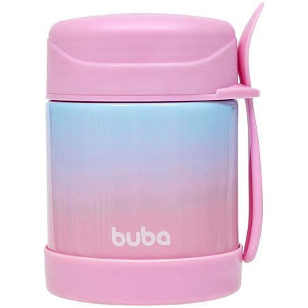 Pote Térmico com Colher Degradê Rosa Buba