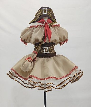 Vestido Infantil Festa Junina Cangaceira