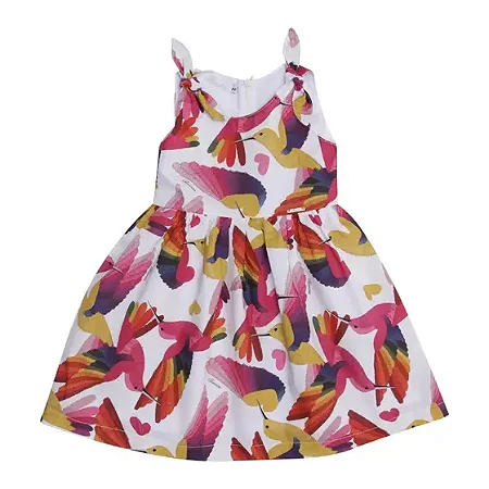 Vestido Infantil Beija-flor