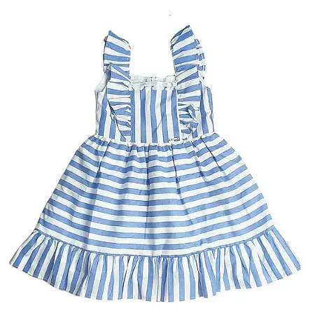 Vestido Infantil Listrado Santorini