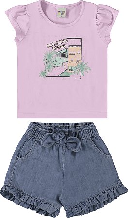 Conjunto Vacation Cotton/Jeans Have Fun