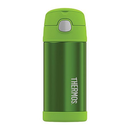 Garrafa Térmica Infantil Funtainer F401 Verde Thermos - 355ml