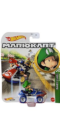 Carrinho Hot Wheels Mario Kart Baby Luigi - Mattel