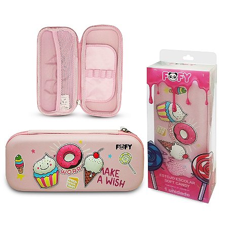 Estojo Escolar Soft Candy - Fofy