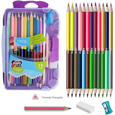 Kit Artístico Colorir - Fofy