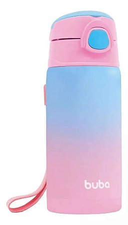 Garrafa Térmica Infantil Parede Dupla Rosa Buba