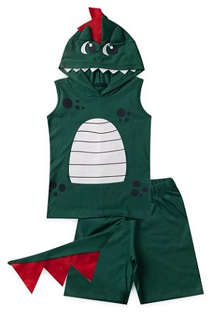 Fantasia Infantil Dinossauro Verde