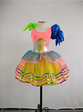 Vestido Fantasia Infantil Palhacinha