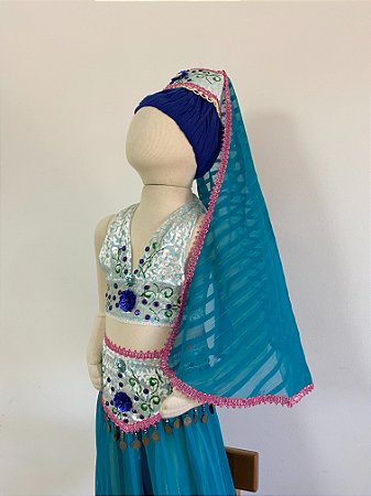 Fantasia Infantil Odalisca azul