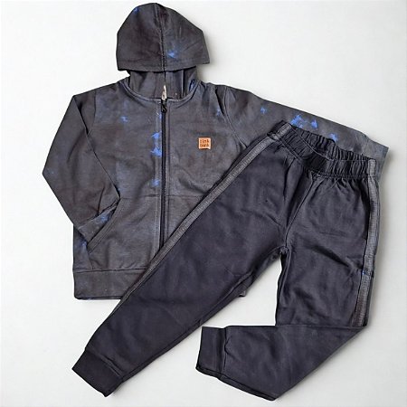 Conjunto de Moletom Infantil Galáxia Preto