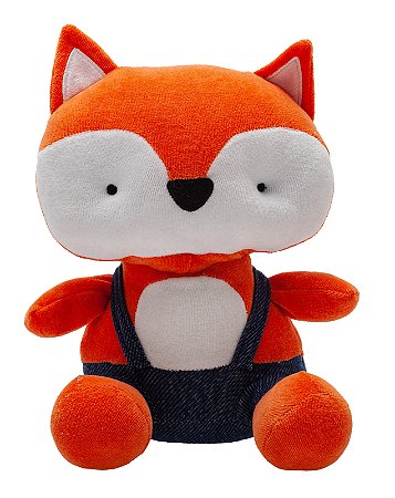 Boneco Infantil em Algodão Raposa Linha Amiguinhos da Floresta - Zip