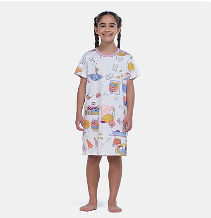 Camisão Menina lilás - Sonhart
