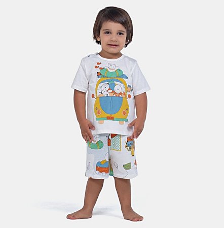 Conjunto Pijama Camiseta Viagem - Sonhart