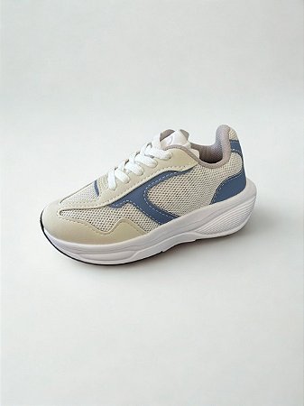 Tênis Casual Gelo/Beje Molekinho