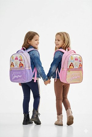 Mochila Escolar Besties Princesas Seanite