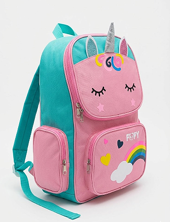 Mochila Escolar Unicórnio Fofo - Fofy