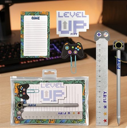 Kit de Anotação Game – Level Up Fofy