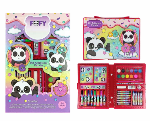 Kit Desenho Artístico Panda - Fofy