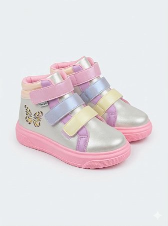 Tênis de Led Pampili Feminino XP24 Borboleta Perolado