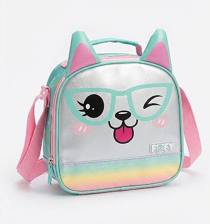 Lancheira Escolar Dog Glitter - Fofy