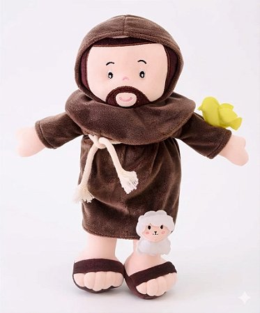 Boneco Pelúcia São Francisco de Assis - Zip