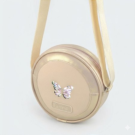 Bolsa de Led Infantil Feminina Borboleta Nude Irise Pampili