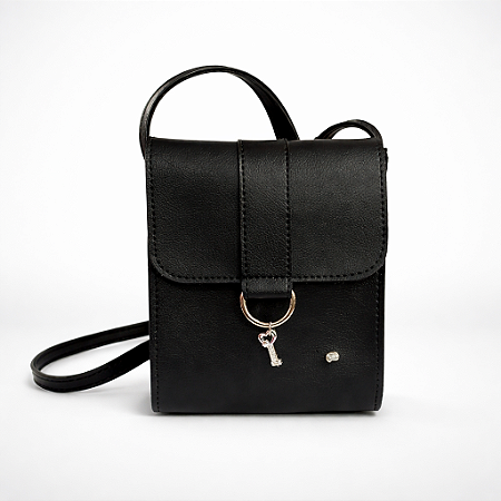 Bolsa Preta  Infantil Transversal  Pampili