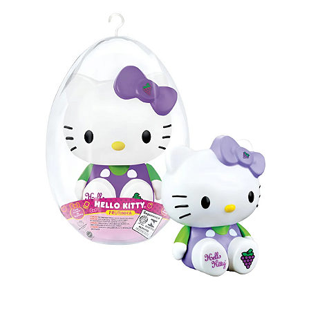 Boneca No Ovo Páscoa Hello Kitty Vinil 17cm Líder Brinquedos