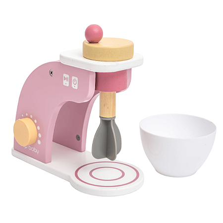 Brinquedo De Madeira Kit Batedeira Rosa Büp Baby