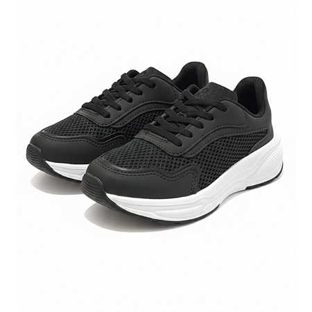 Tênis Molekinho Casual Escolar Esportivo  Preto/Branco