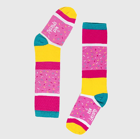 Meia KidSplash! 3/4 Confete