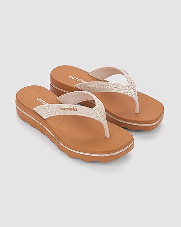 Plataforma Off White Layla Azaleia Feminino