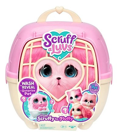 Pelúcia Adotados Scruff A Luvs - Pet Surpresa Rosa (Fun)