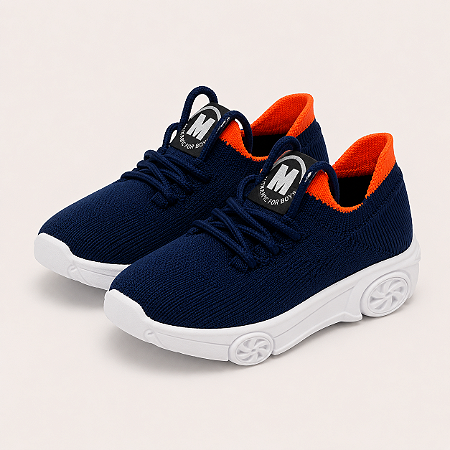 Tênis Infantil Menino Molekinho Corrida LED Azul Marinho