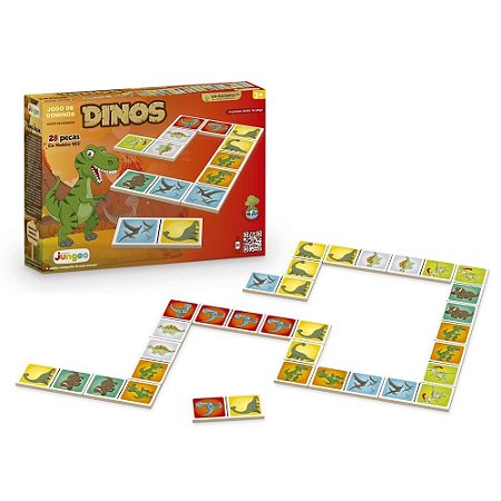 Jogo de Dominó Dinos -Junges