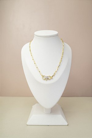 COLAR BANHADO A OURO 18K COM ACESSORIO