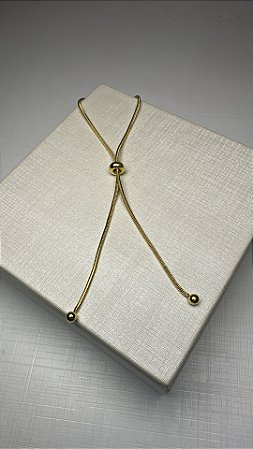 Pulseira gravata lisa