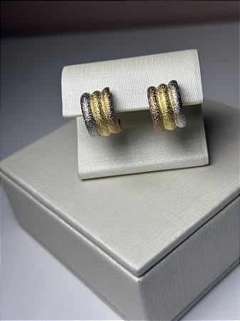 Brinco argola  LGBT banhado a ouro
