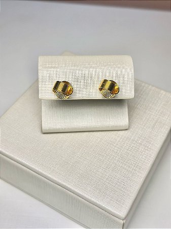 BRINCO NÓ BANHADO EM OURO 18K