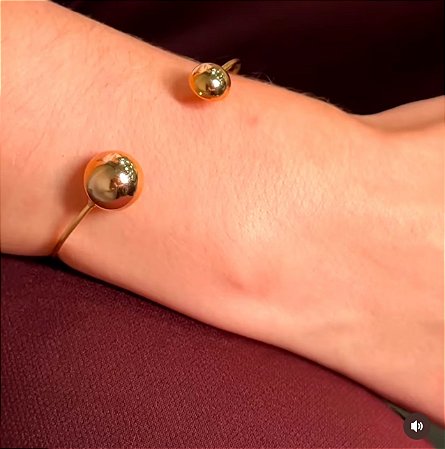 BRACELETE BANHADO A OURO 18K