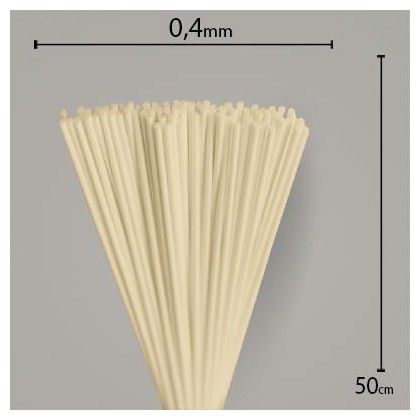 Vareta fibra Bege 50 cm