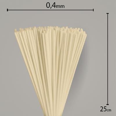 Vareta fibra Bege 25 cm